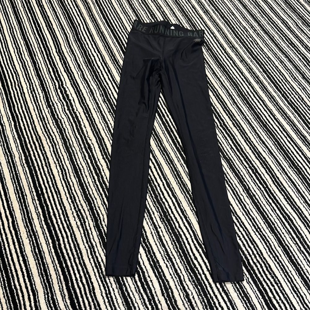 Running bare black leggings